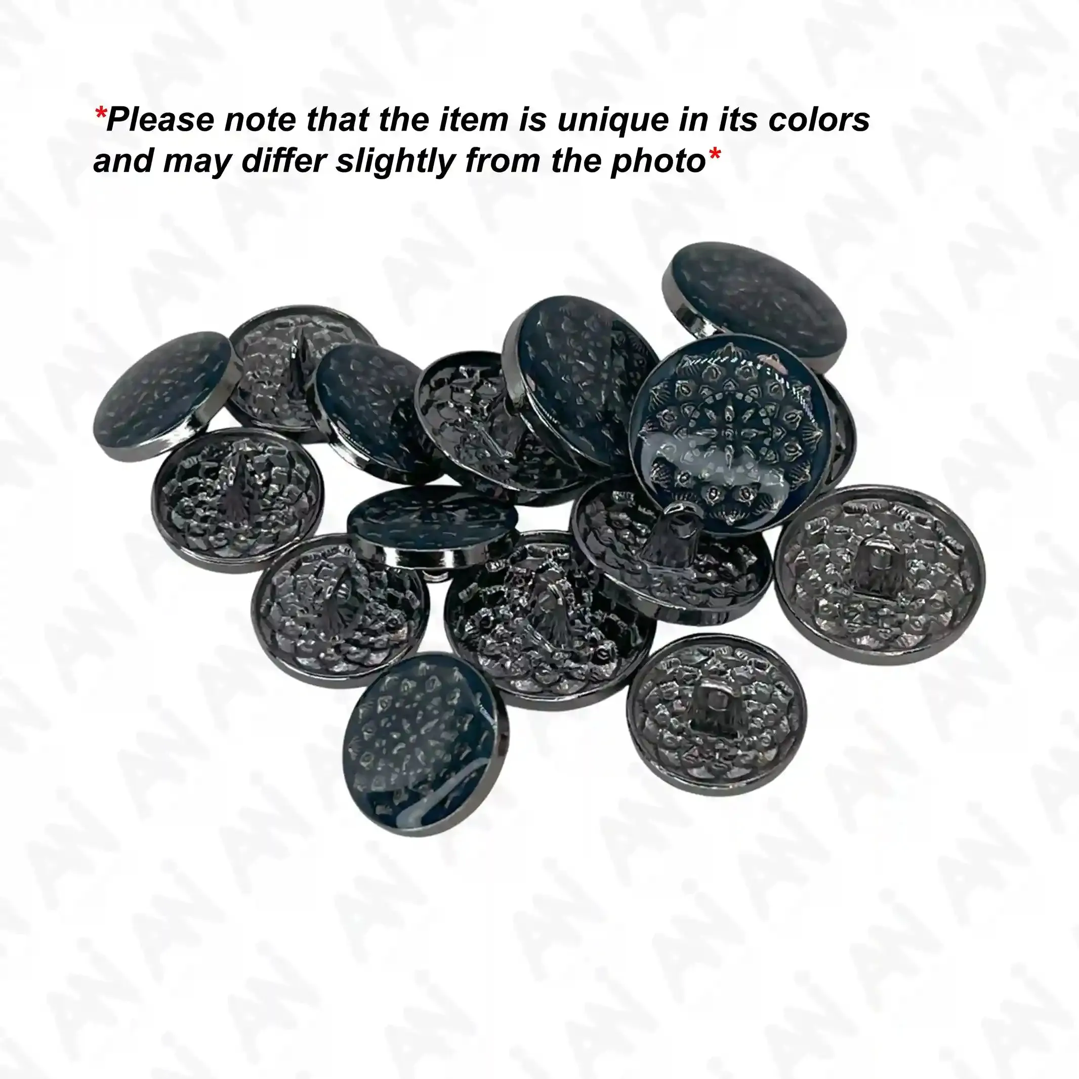 Embossed Inspire Metal Button