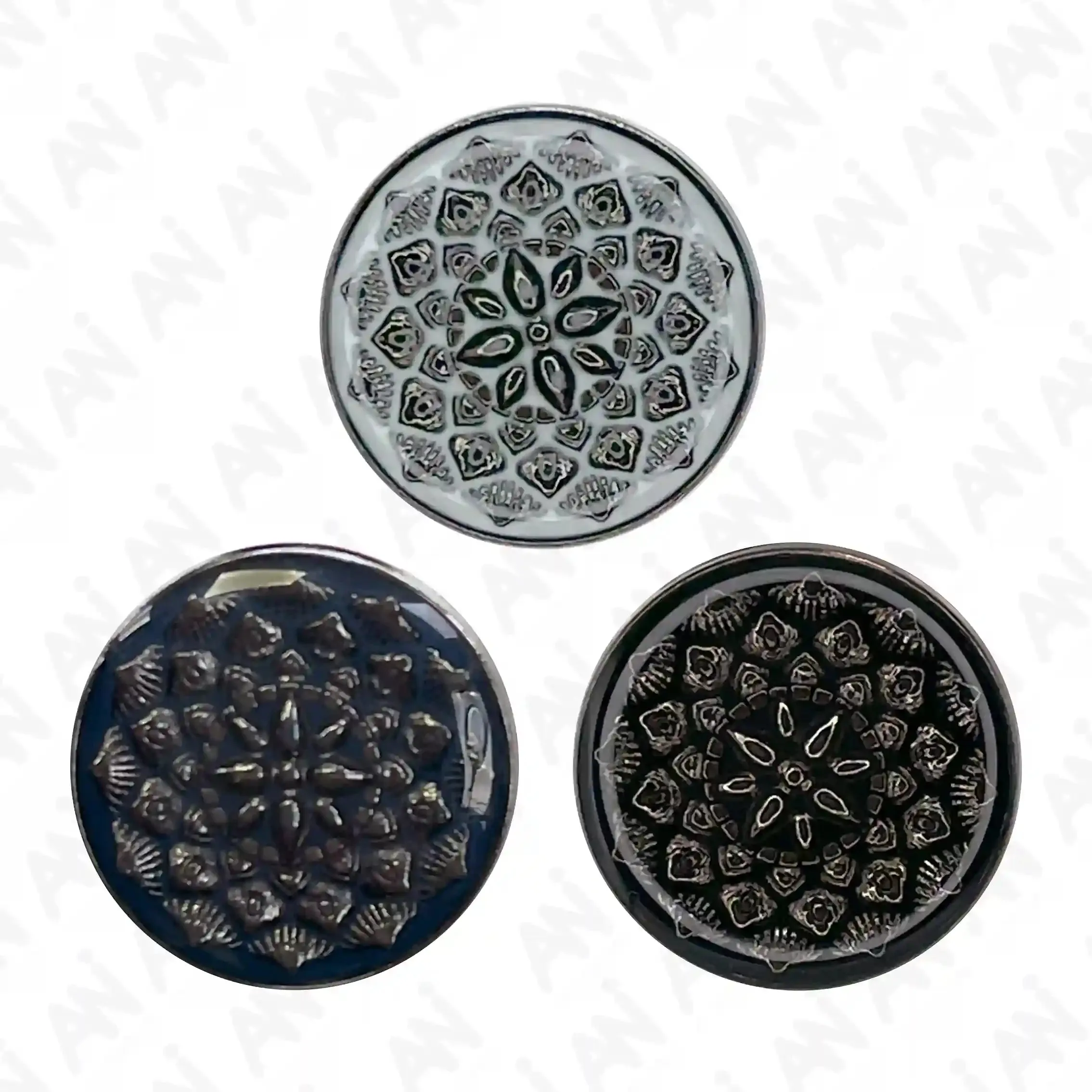 Embossed Inspire Metal Button