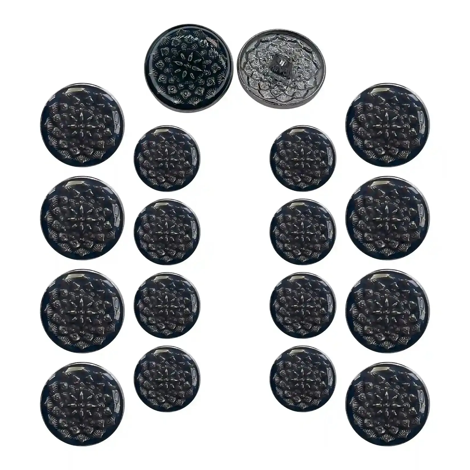 Embossed Inspire Metal Button