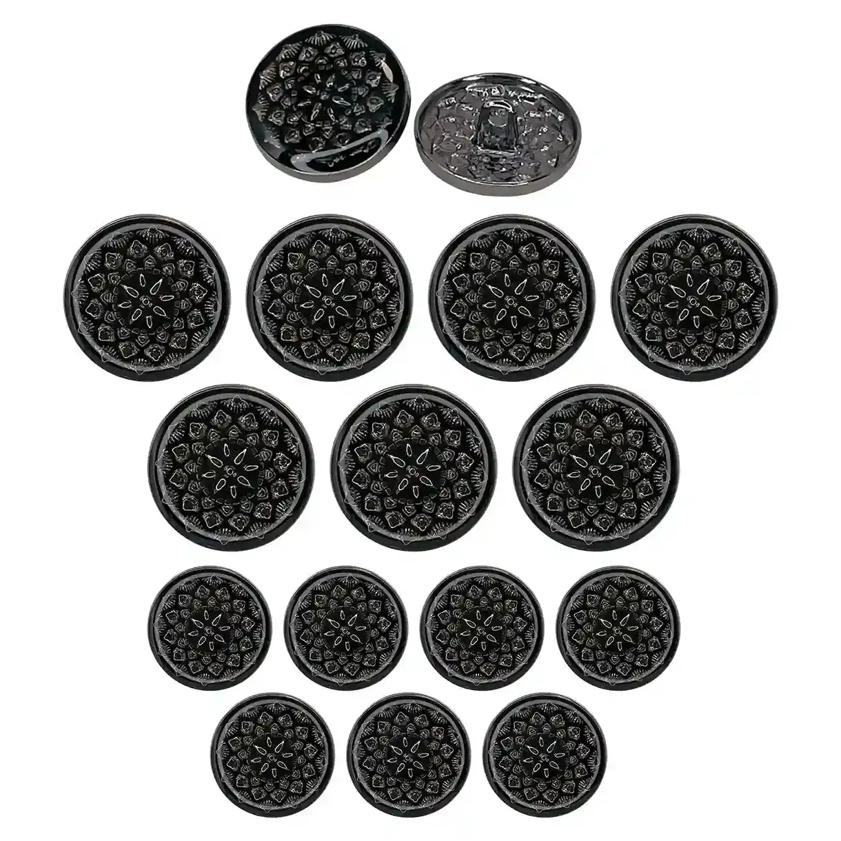 Embossed Inspire Metal Button