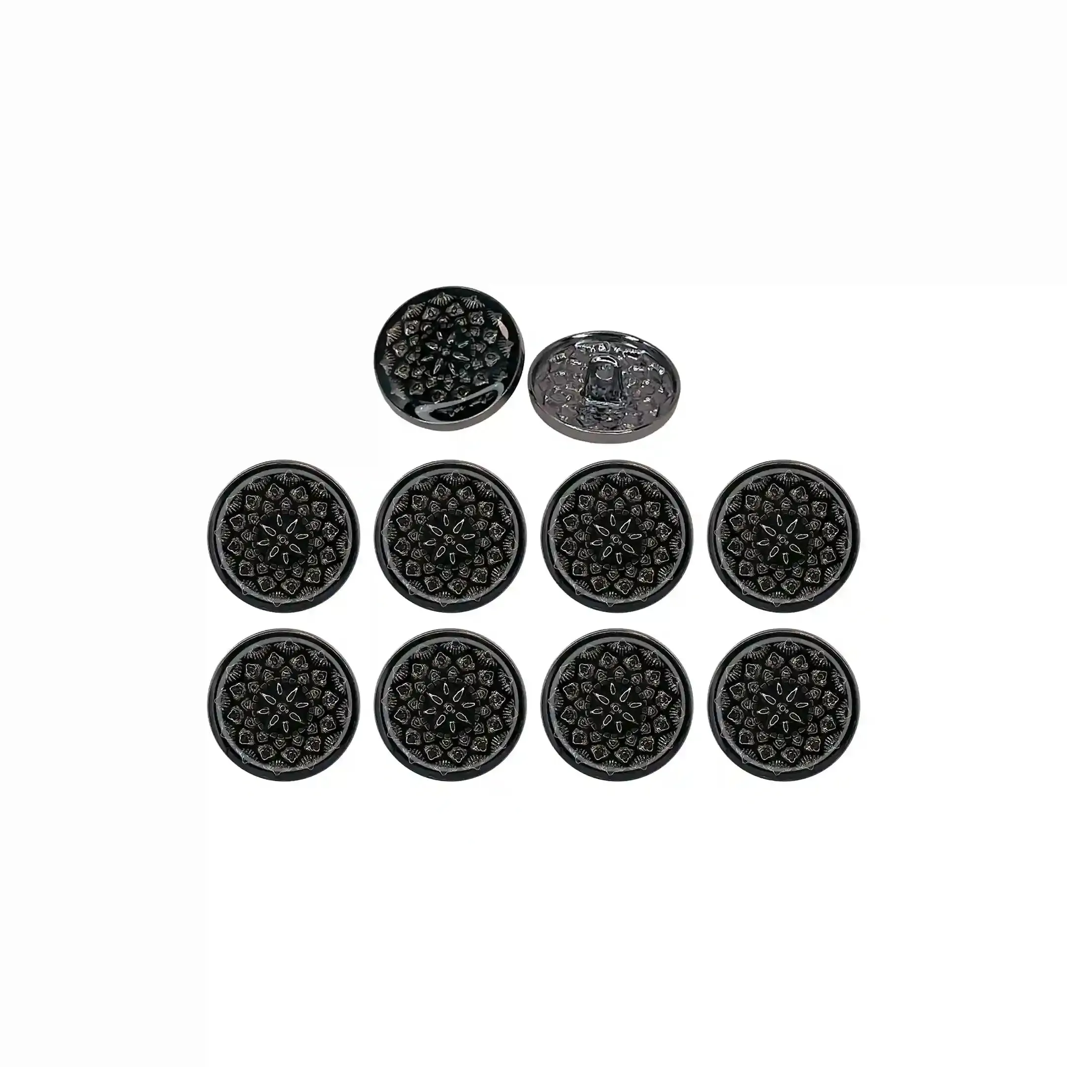 Embossed Inspire Metal Button