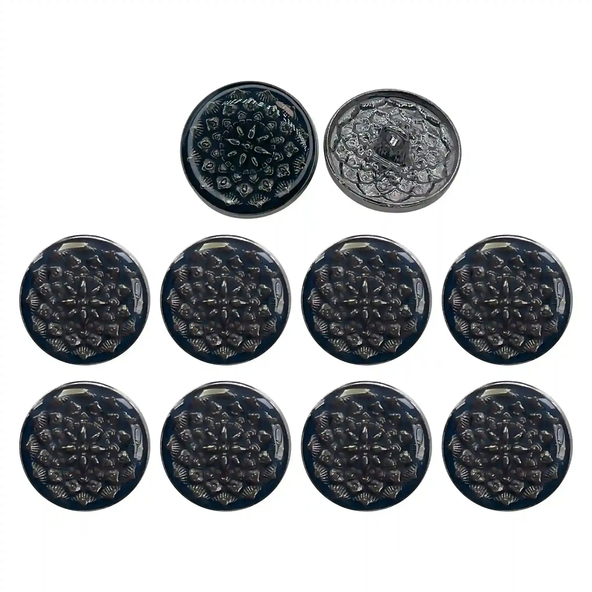 Embossed Inspire Metal Button