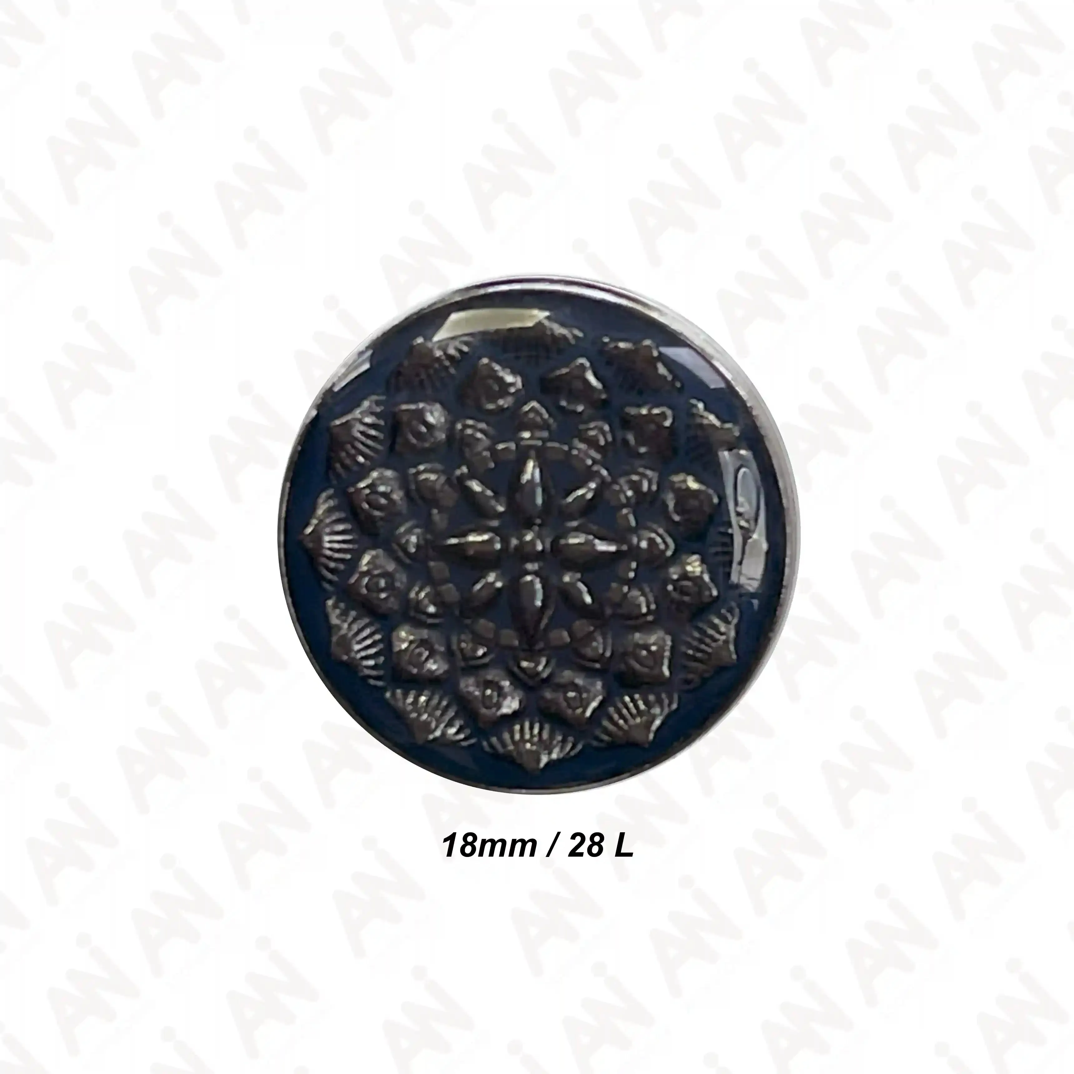 Embossed Inspire Metal Button