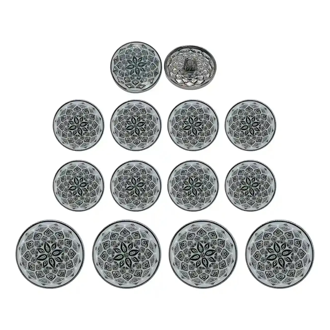 Embossed Inspire Metal Button