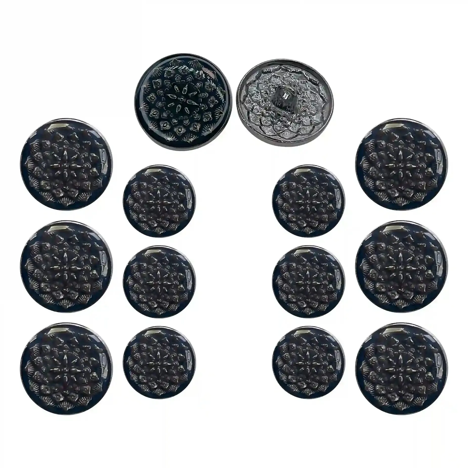 Embossed Inspire Metal Button