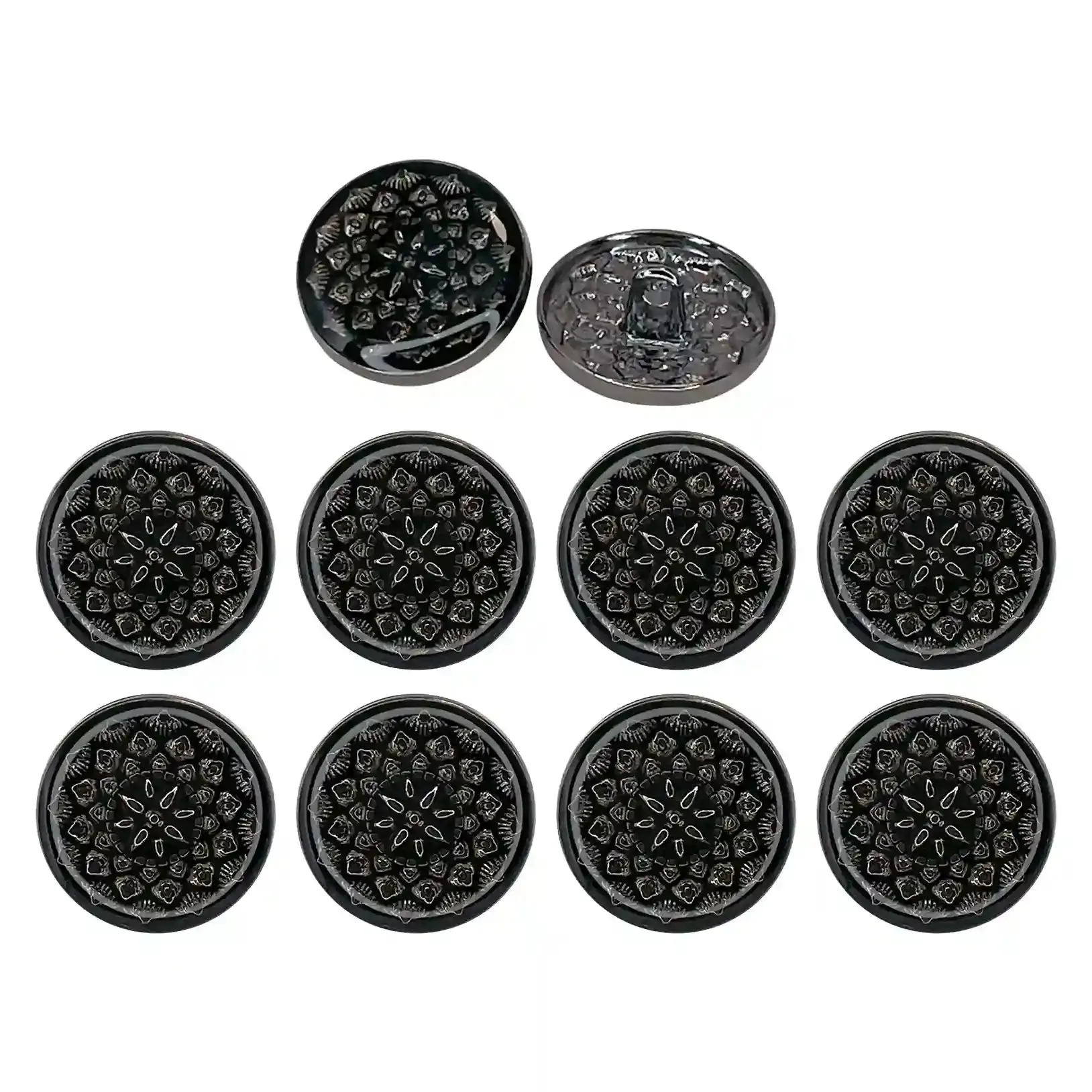 Embossed Inspire Metal Button