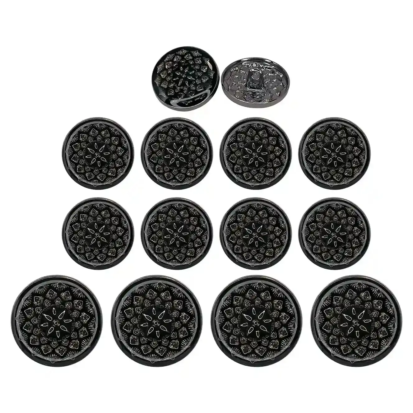Embossed Inspire Metal Button