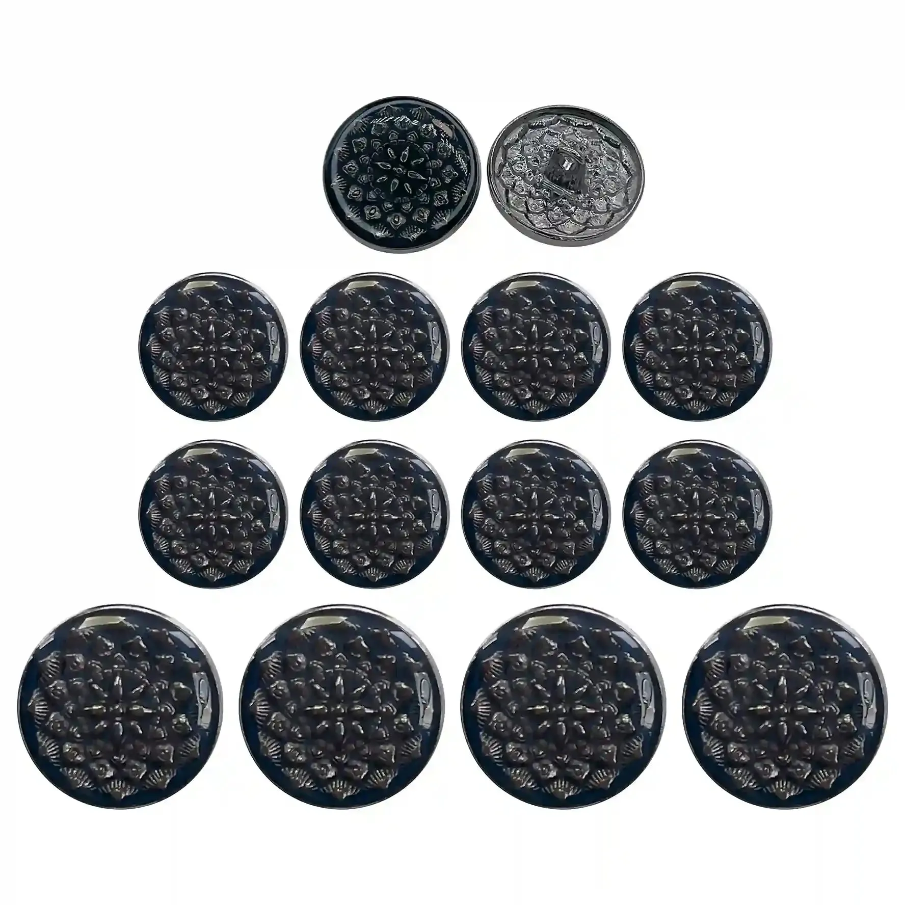 Embossed Inspire Metal Button