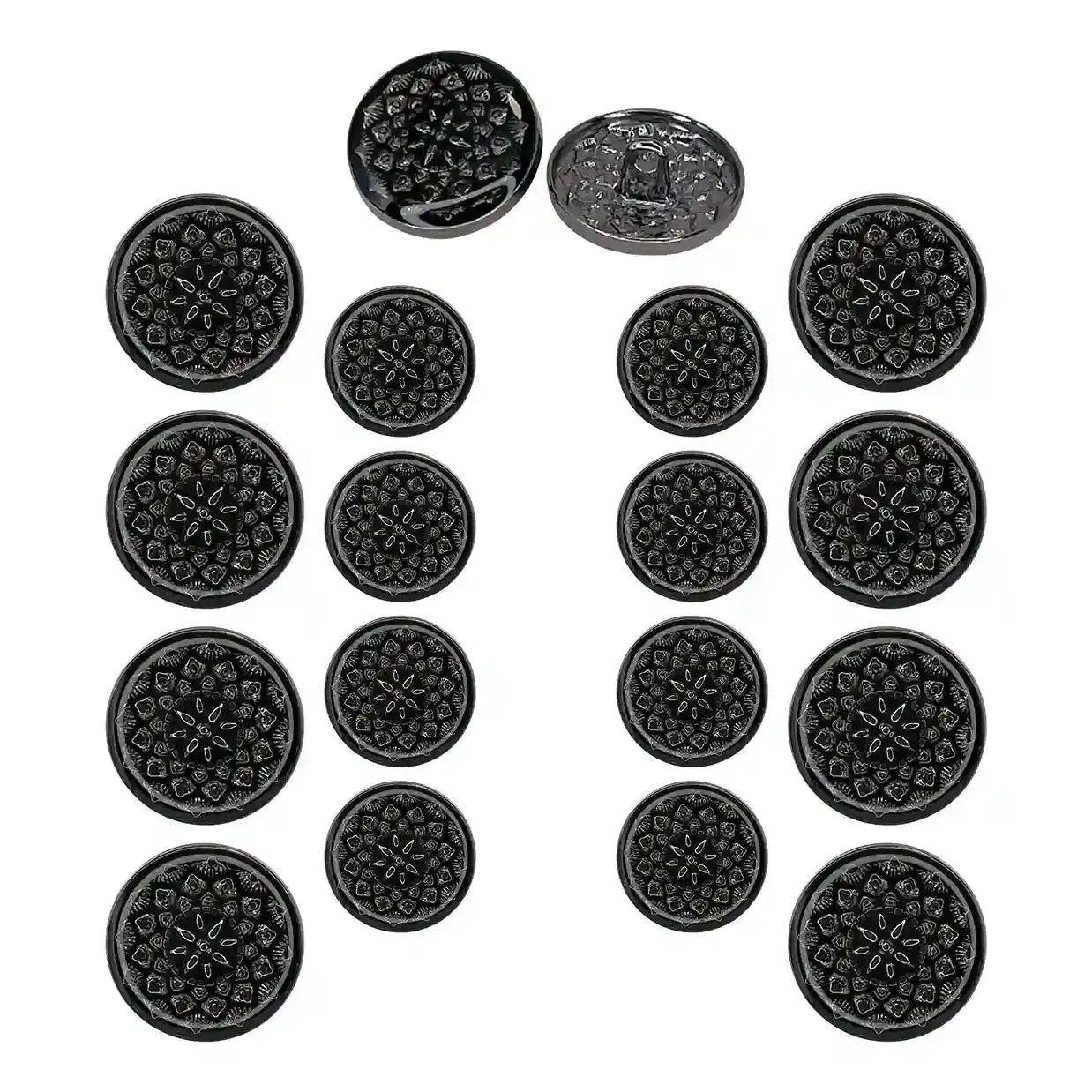 Embossed Inspire Metal Button