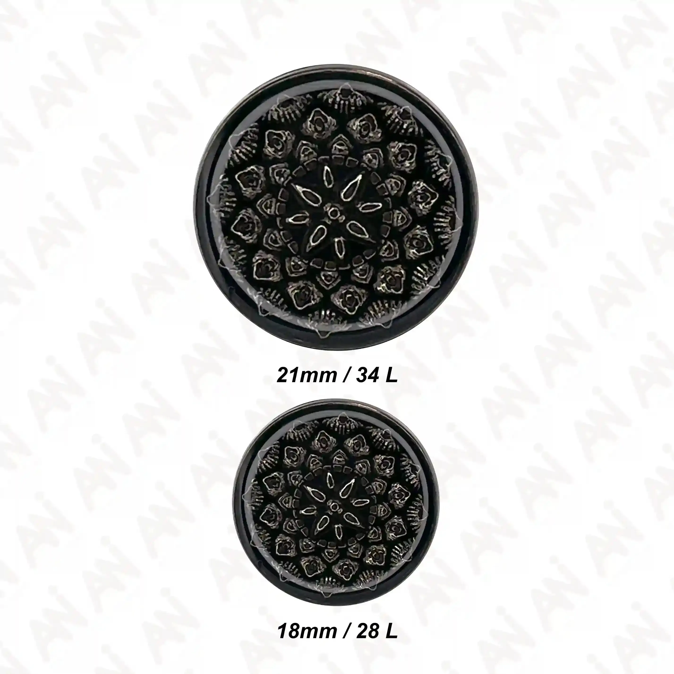 Embossed Inspire Metal Button
