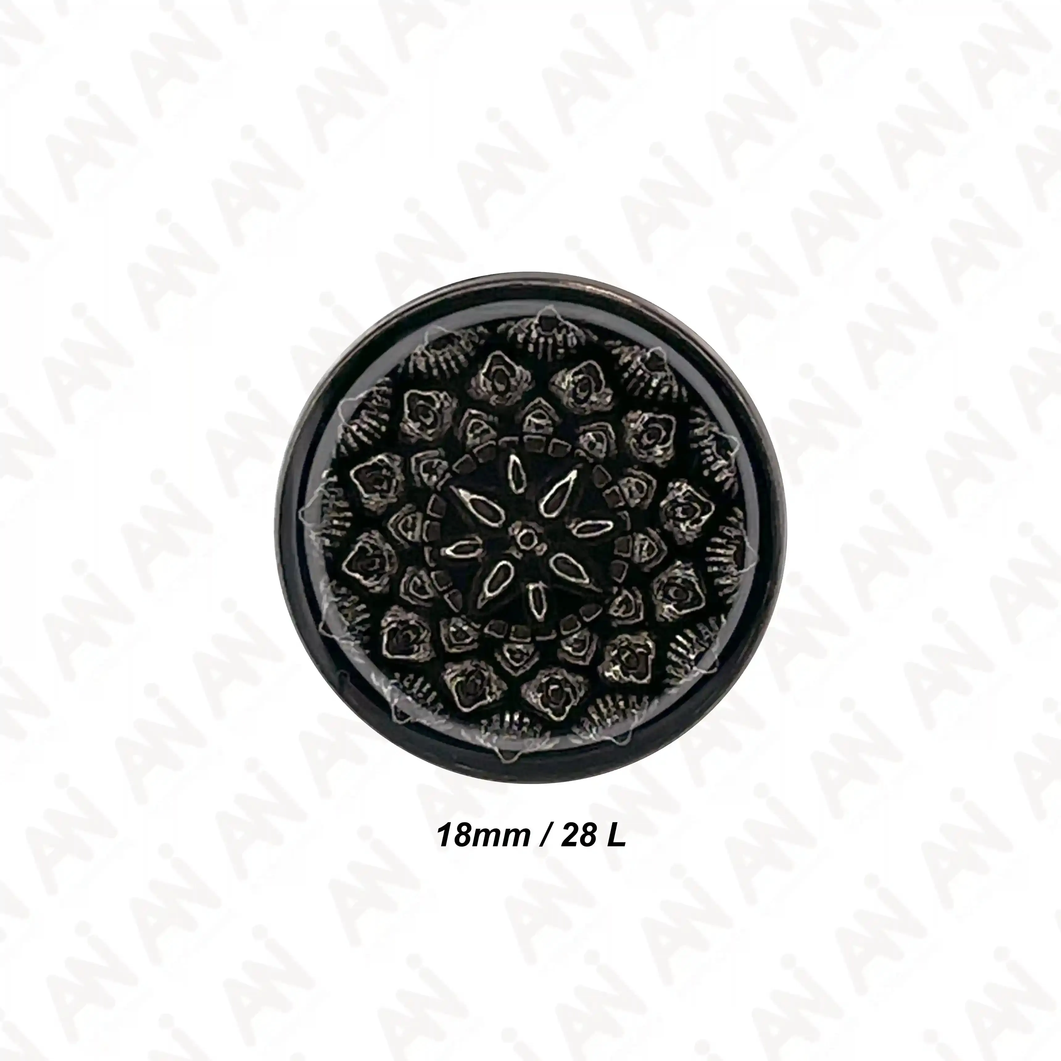 Embossed Inspire Metal Button