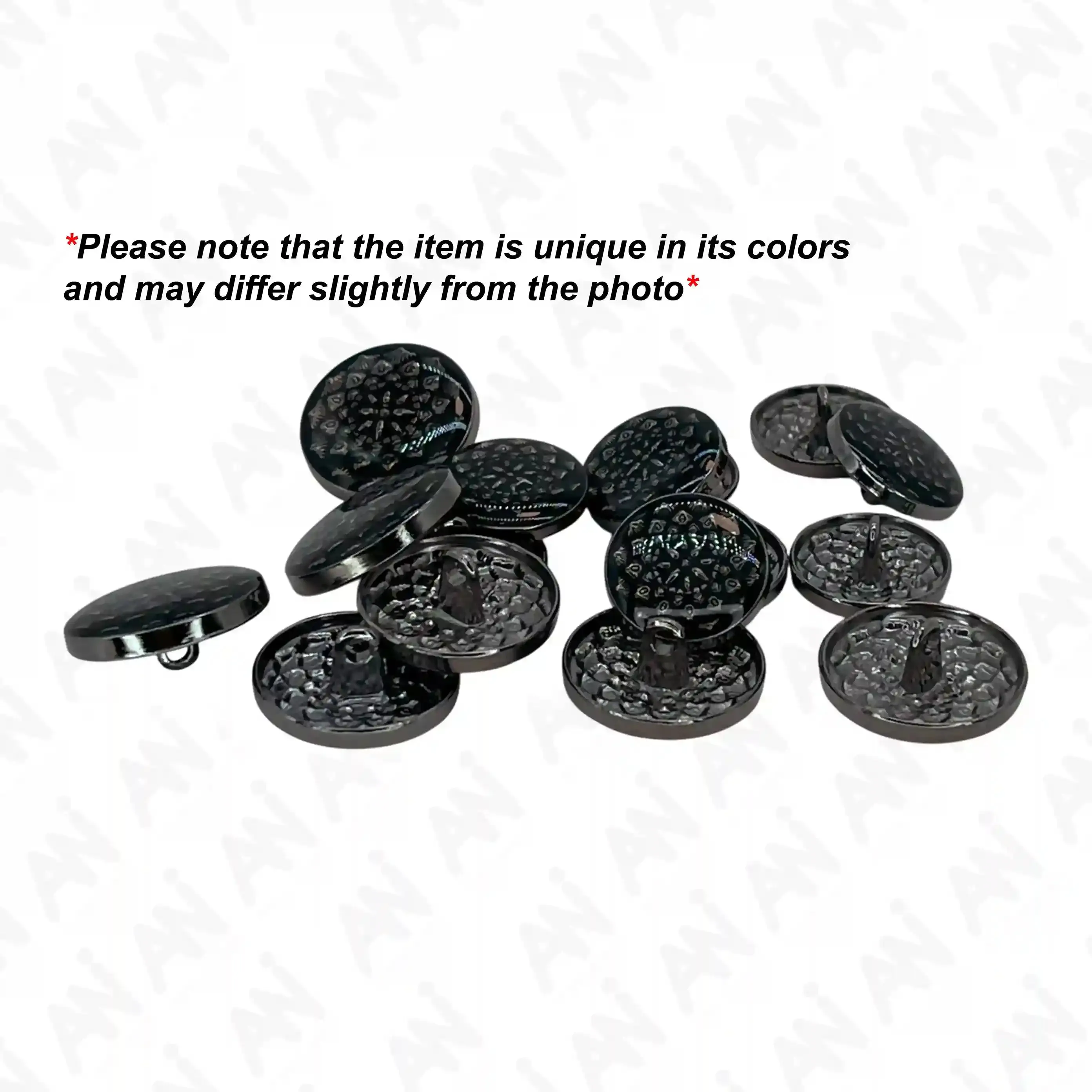 Embossed Inspire Metal Button