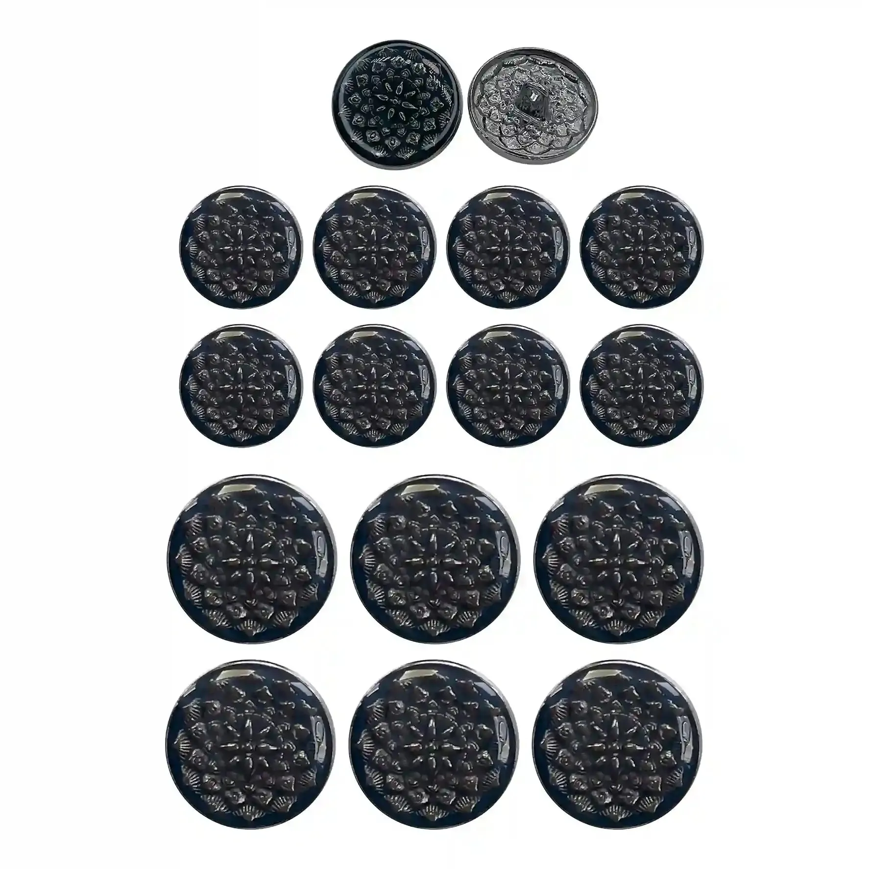 Embossed Inspire Metal Button