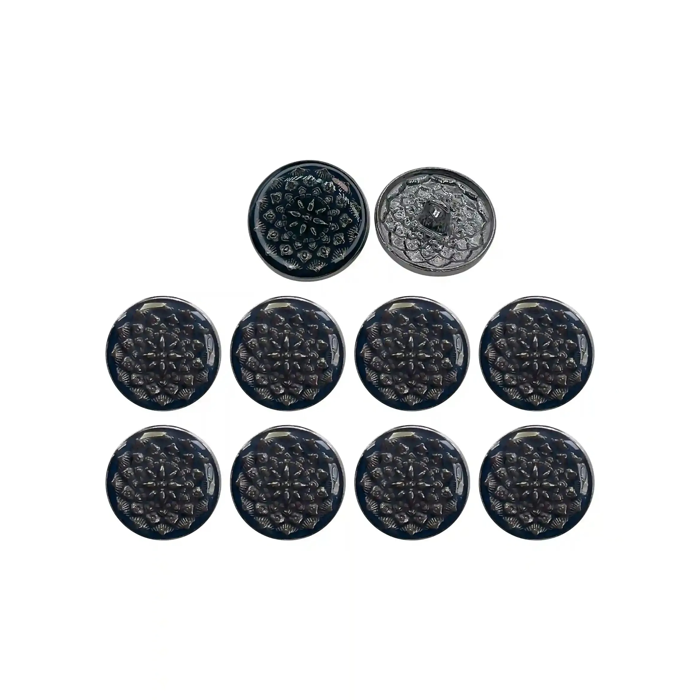 Embossed Inspire Metal Button