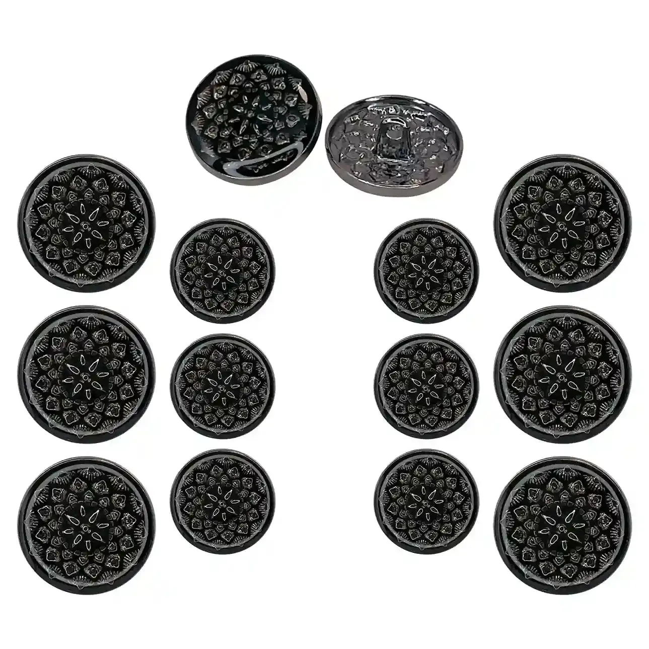 Embossed Inspire Metal Button