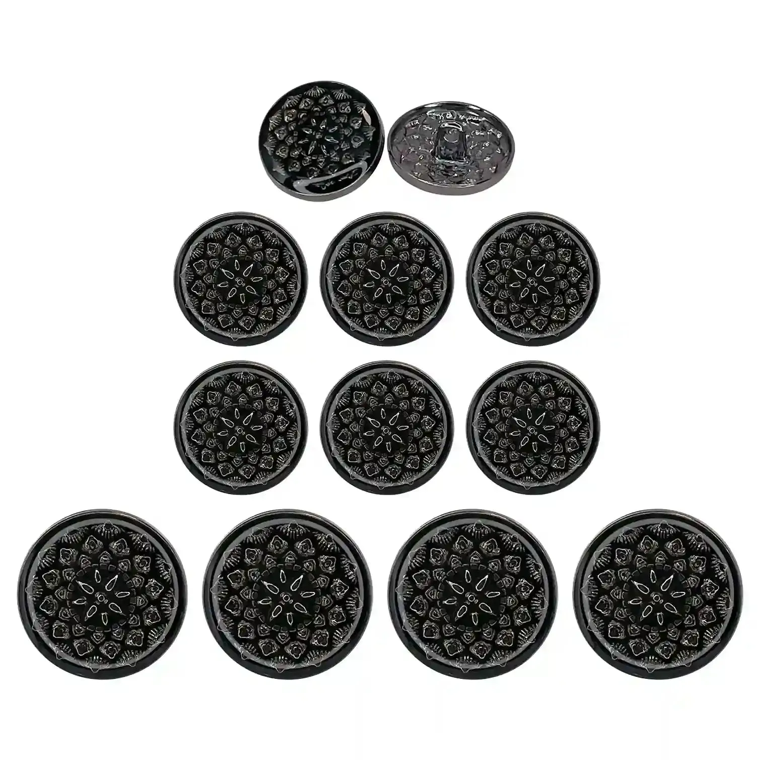 Embossed Inspire Metal Button