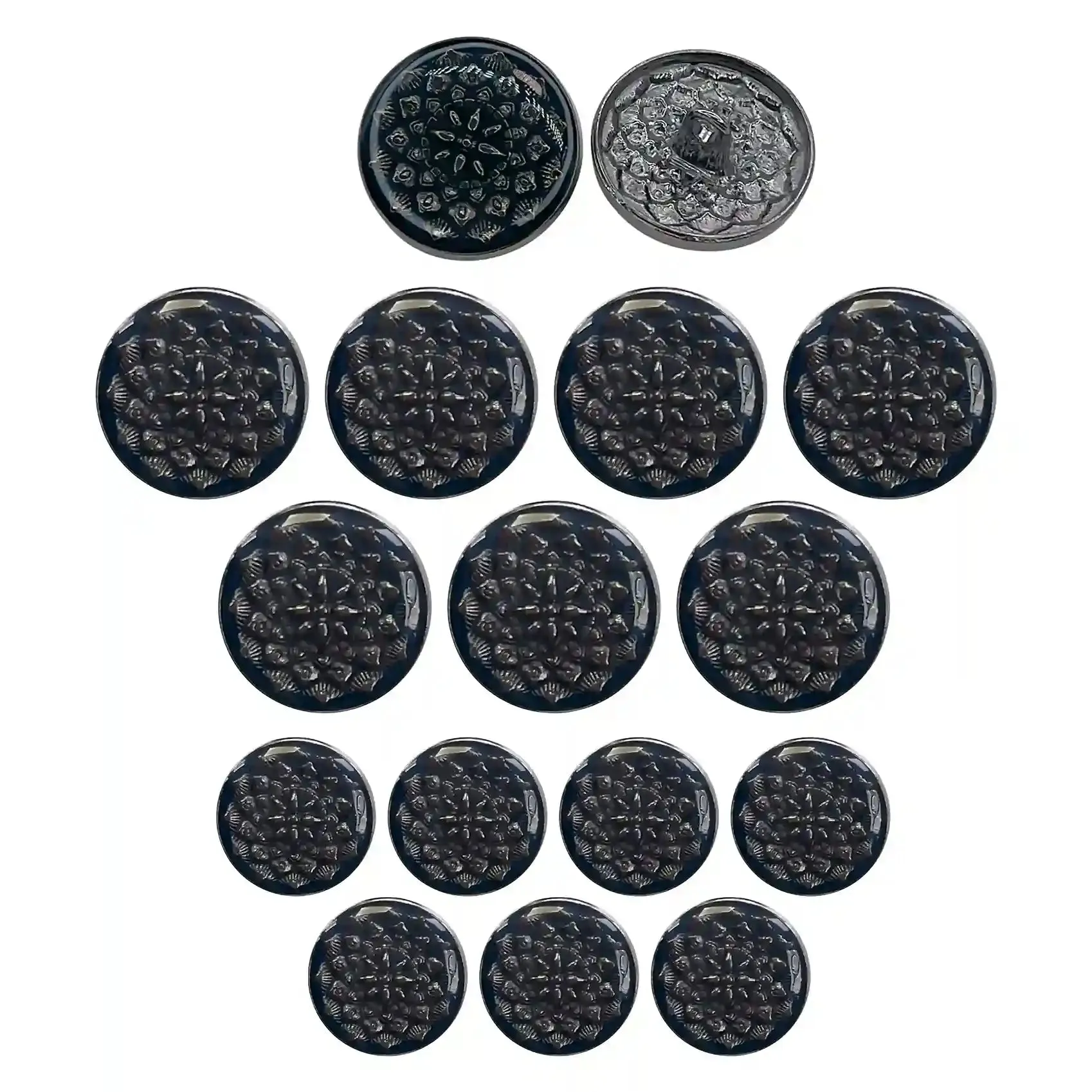 Embossed Inspire Metal Button