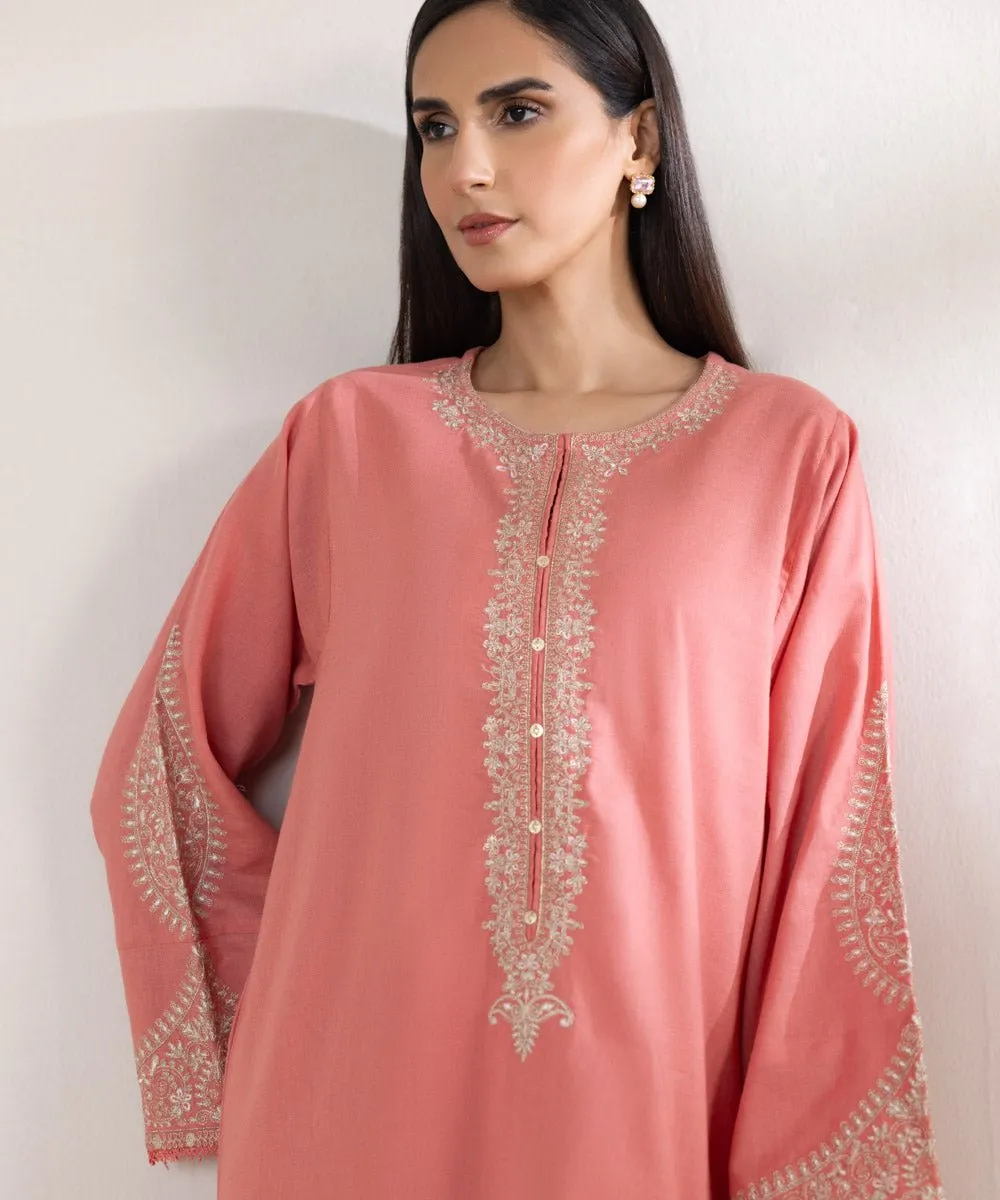 Embroidered Cotton Linen Shirt