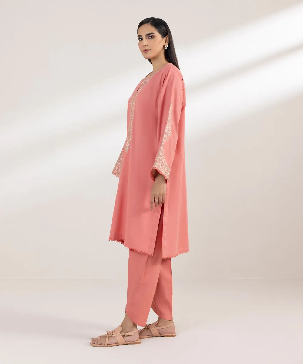 Embroidered Cotton Linen Shirt