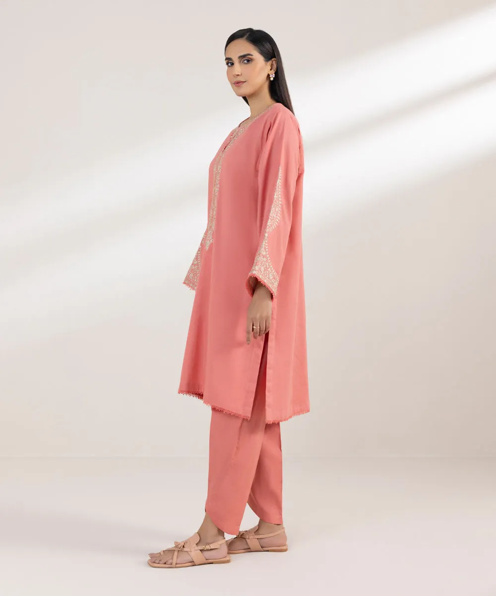 Embroidered Cotton Linen Shirt