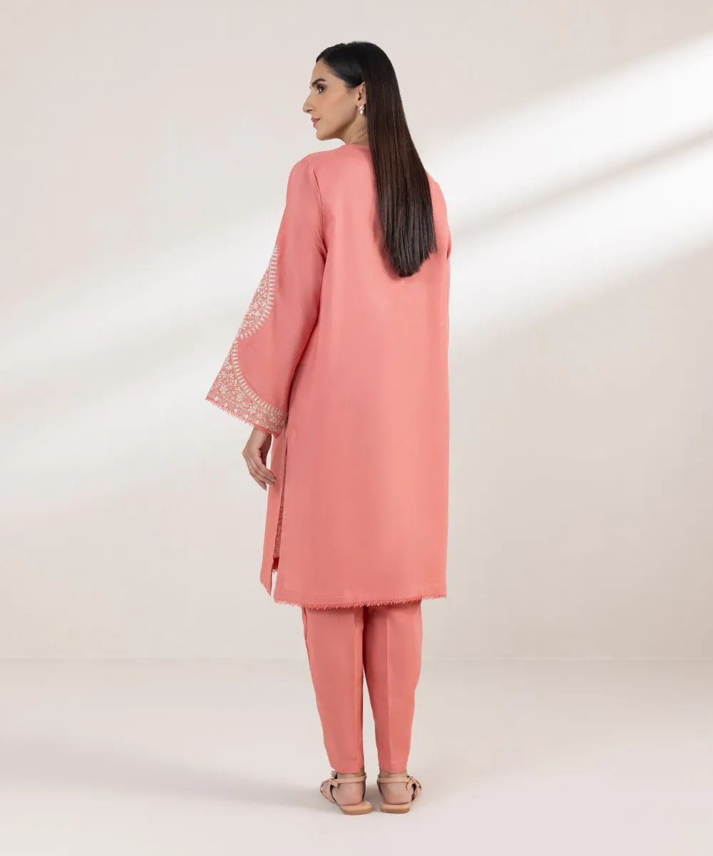 Embroidered Cotton Linen Shirt