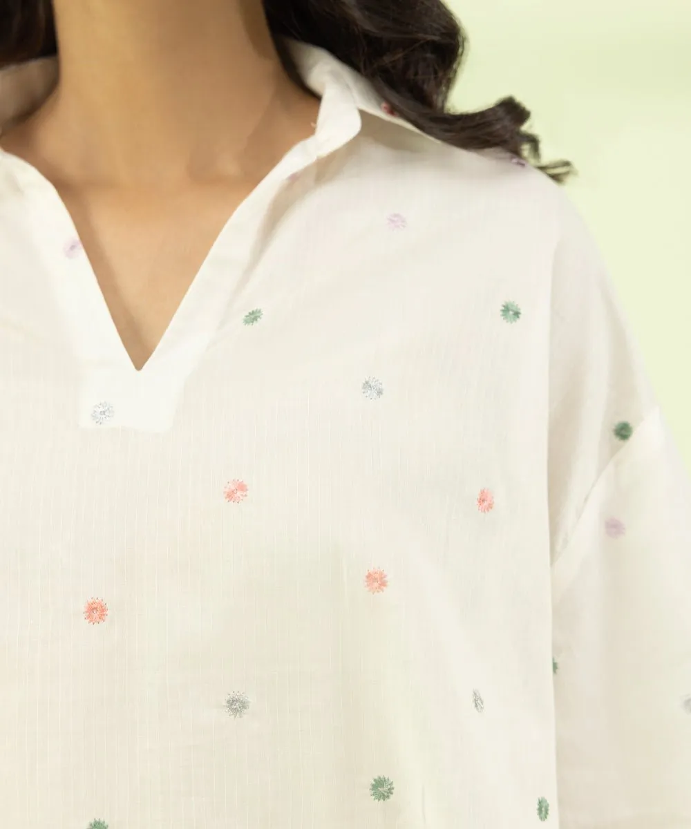 Embroidered Cotton Shirt