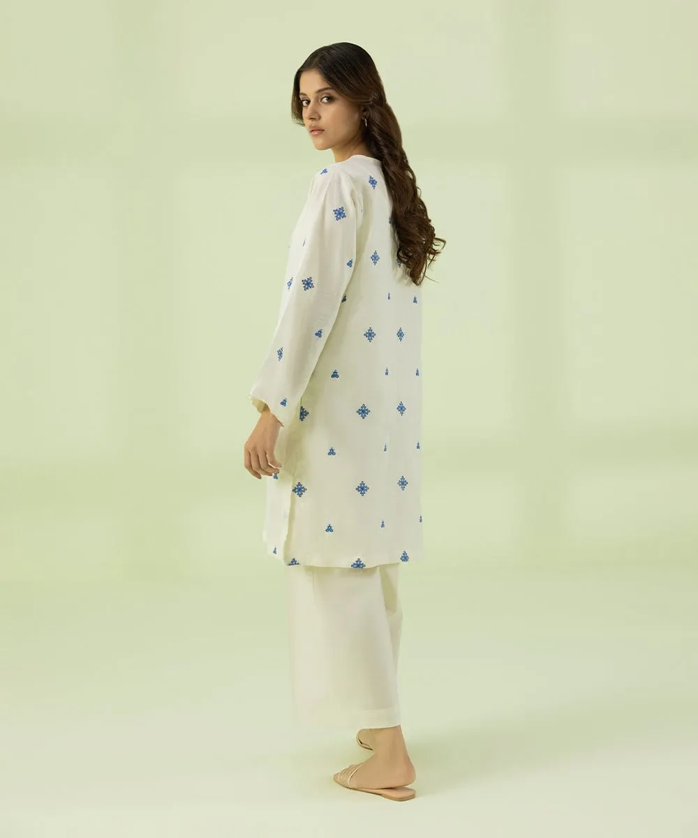 Embroidered Pure Linen Shirt