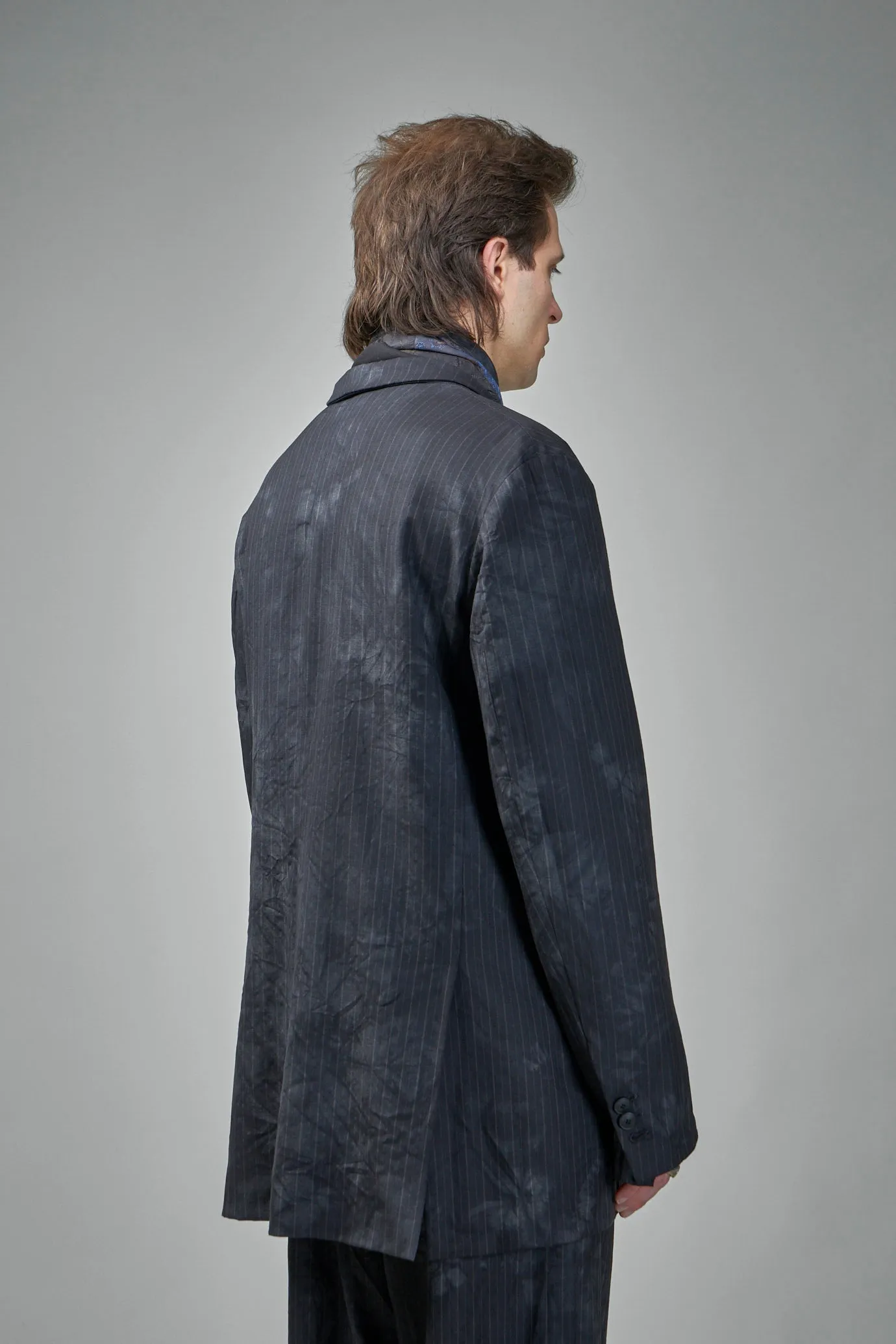EV8J04  Handmade Single Breasted Coat Jacket With Patch Pockets