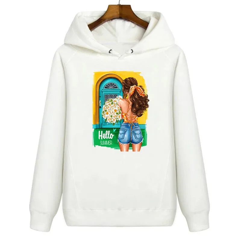 Fashion Lady Thermo Transfer Sticker On Clothes Russian Girl Iron On Patches For T-Shirt Jacket DIY Washable Heat Transfer Patch