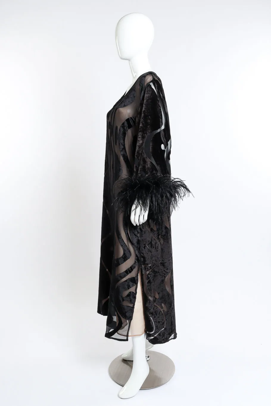 Feather Burnout Caftan