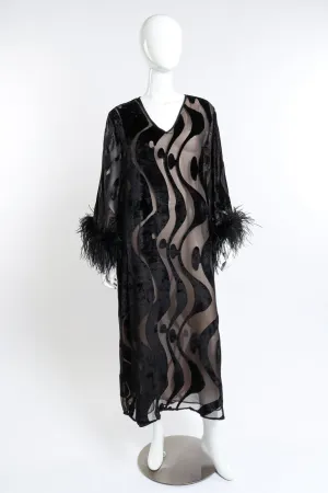 Feather Burnout Caftan