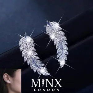Feather Earrings | Leaf Earrings | Womens Earrings | Diamond Earrings | Pretty Earrings | Ladies Earrings | Cute Earrings | Cuff Earrings