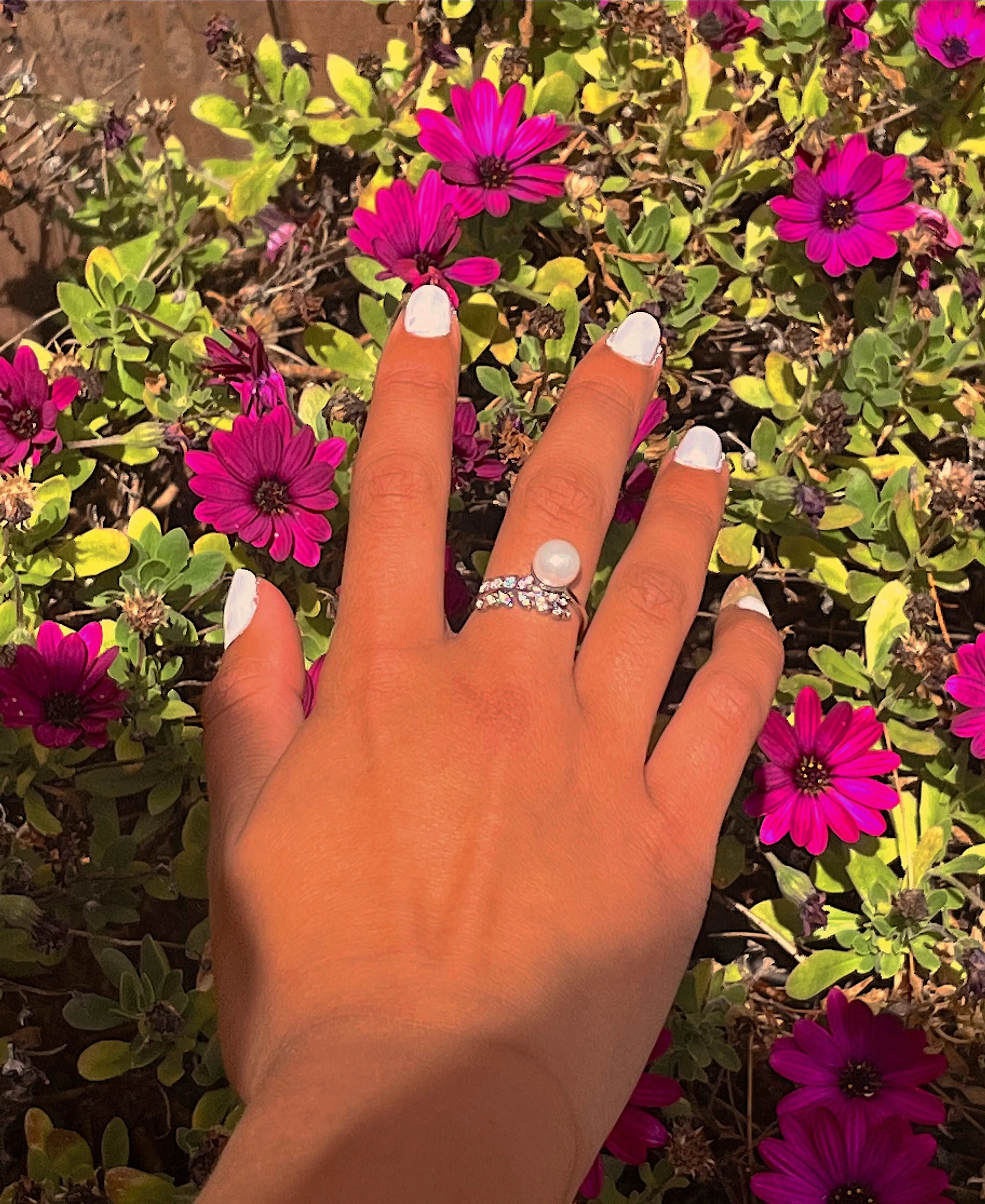 Feather Pearl Ring