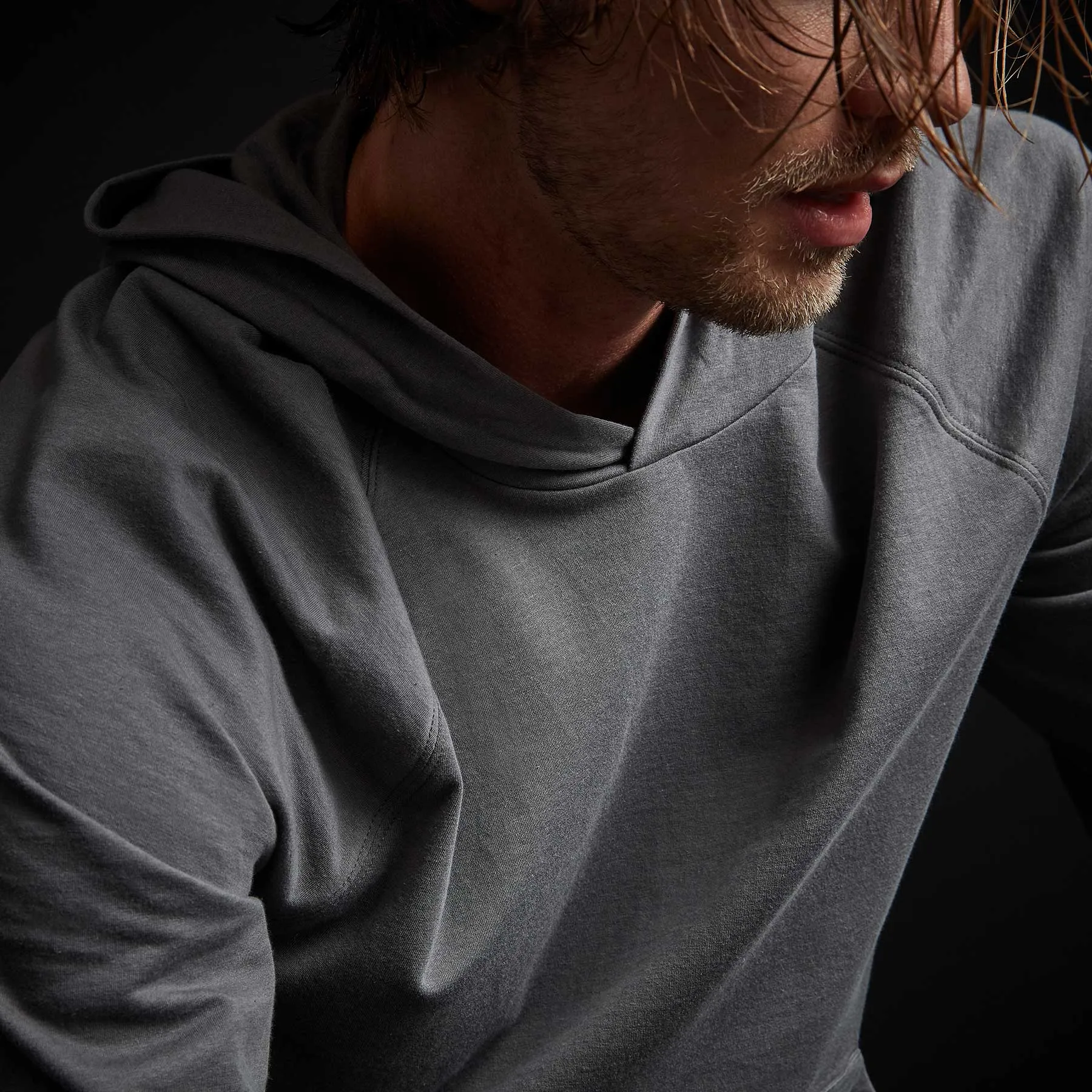 Feather Weight Terry Hoodie - Iron