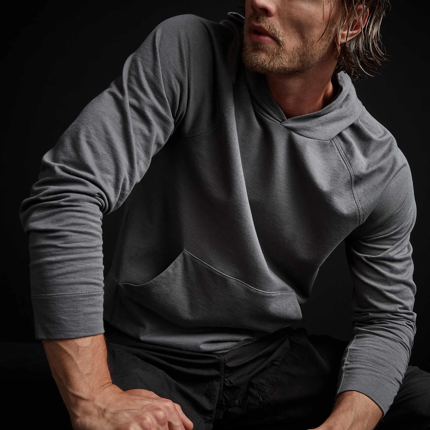 Feather Weight Terry Hoodie - Iron
