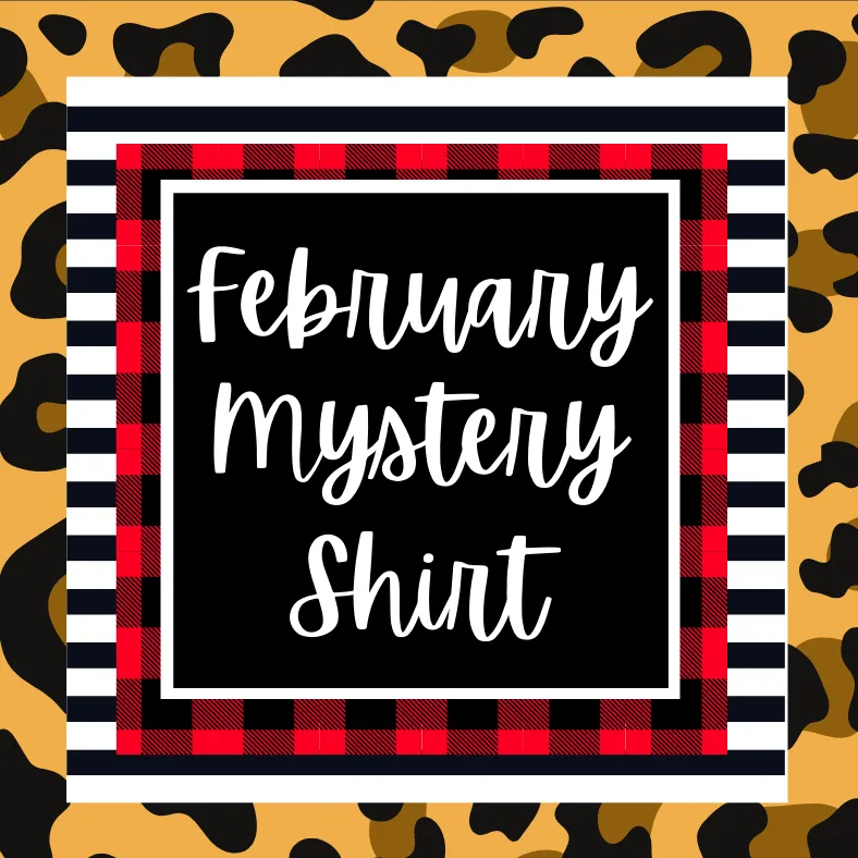 February 2021 Mystery Shirt {Pre-Order:  Ships First Week of February/Please Order Separately/Orders Are Not Split Up!}