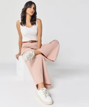 Flare Light Pink Twill Pant