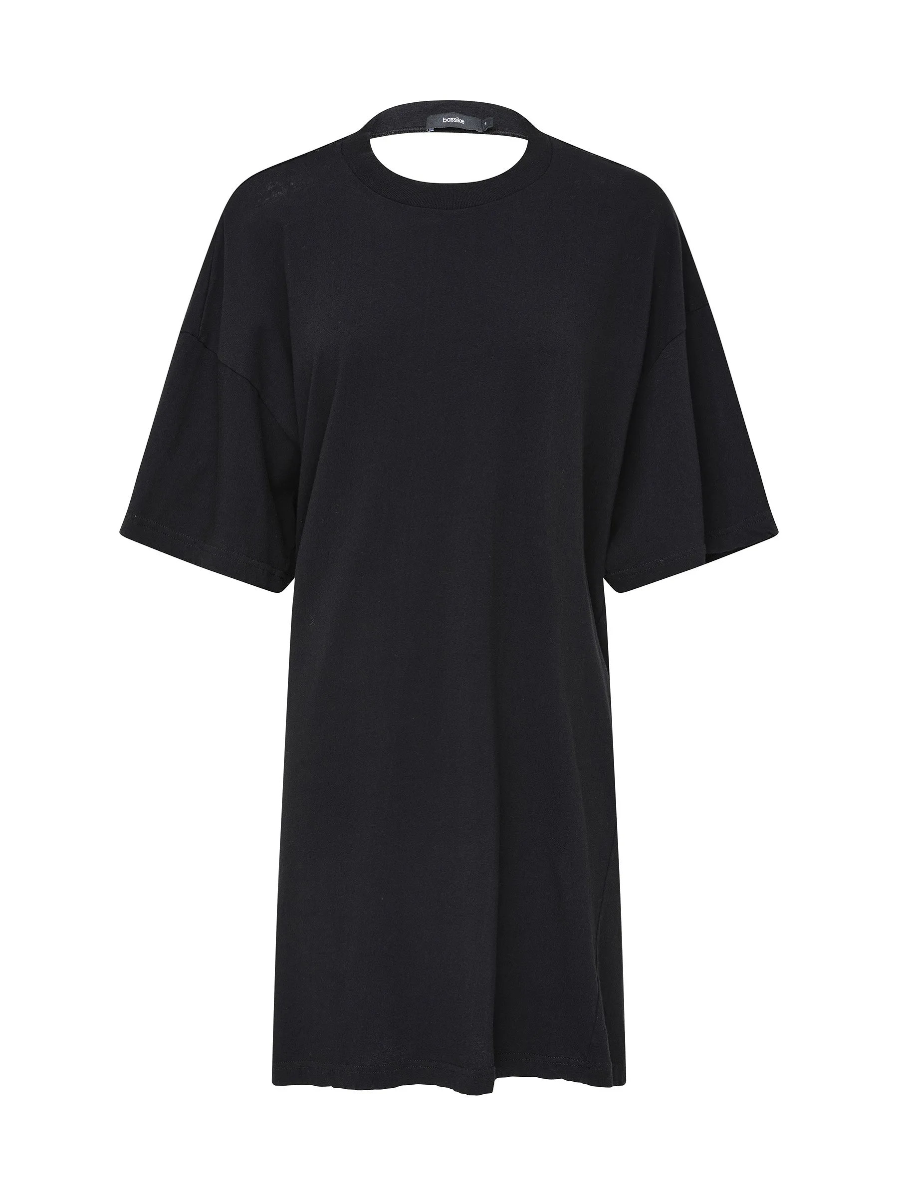 Floating Neck Boxy Short Sleeve Dress