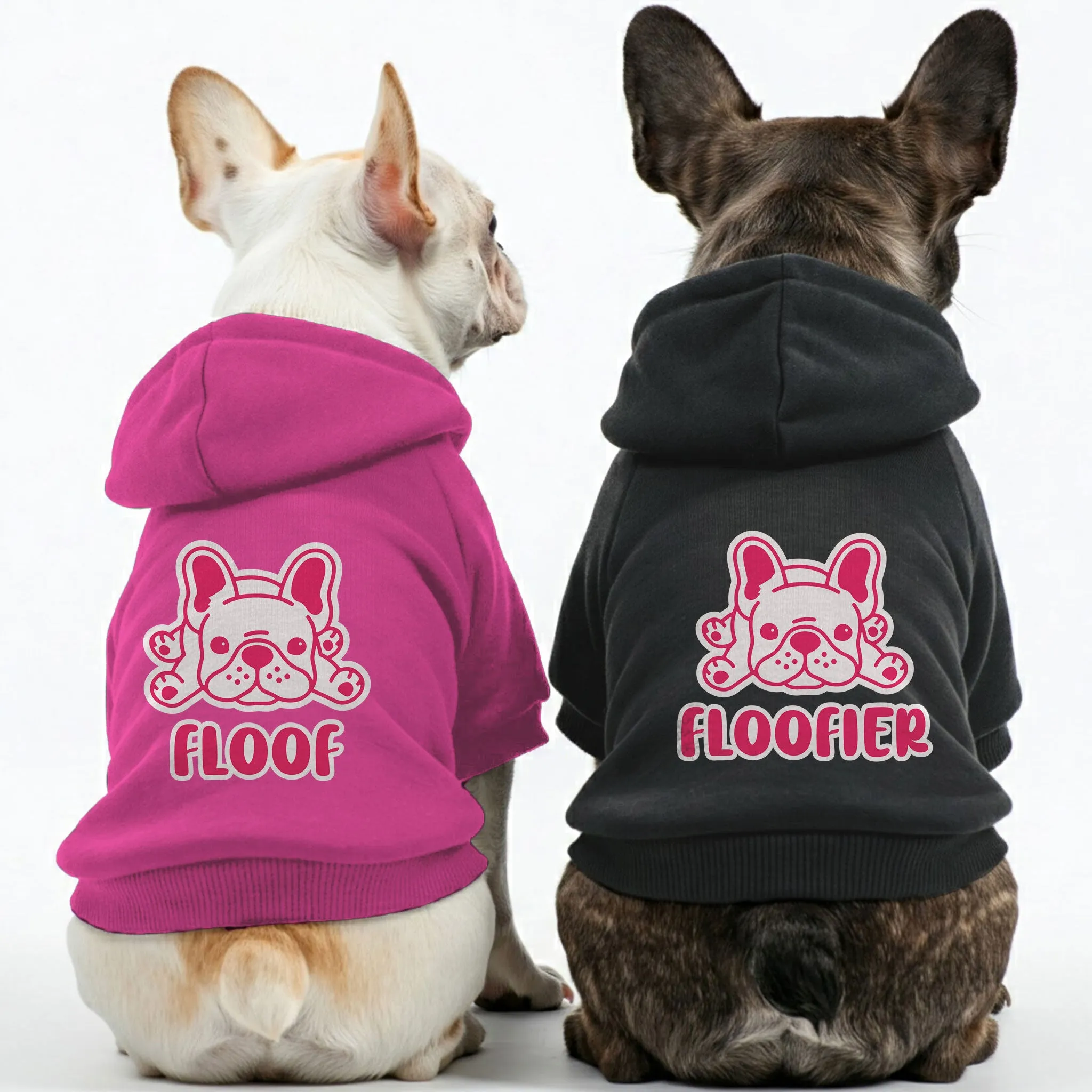 Floof and Floofier - Matching French Bulldog Hoodies – Stylish, Cozy & Personalized!