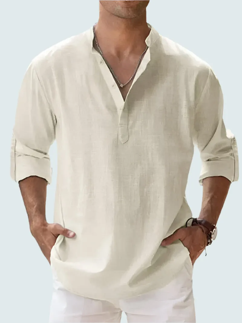Freddie | Men's Linen Shirt - Lightweight, Breathable Casual Beachwear