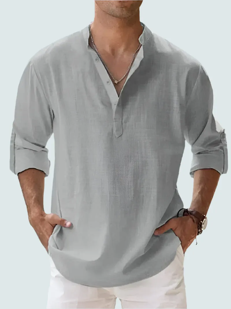 Freddie | Men's Linen Shirt - Lightweight, Breathable Casual Beachwear