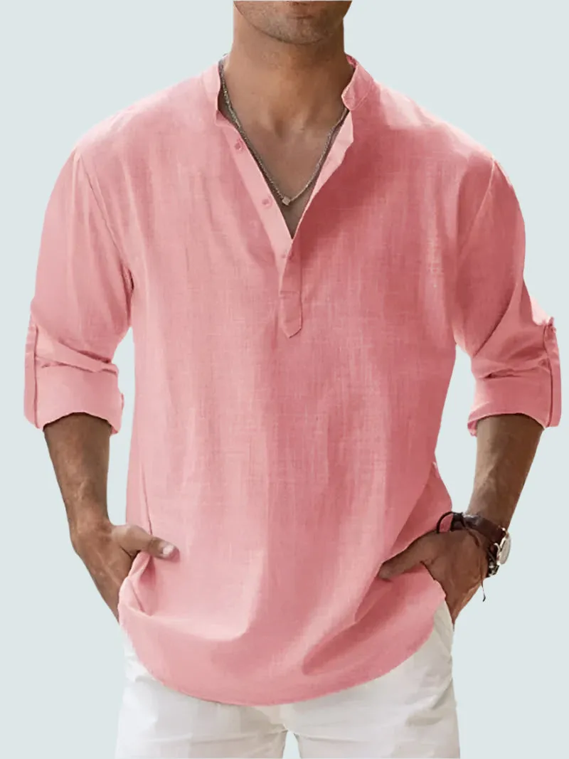 Freddie | Men's Linen Shirt - Lightweight, Breathable Casual Beachwear