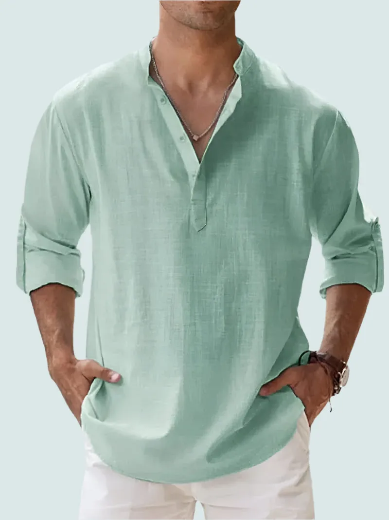 Freddie | Men's Linen Shirt - Lightweight, Breathable Casual Beachwear