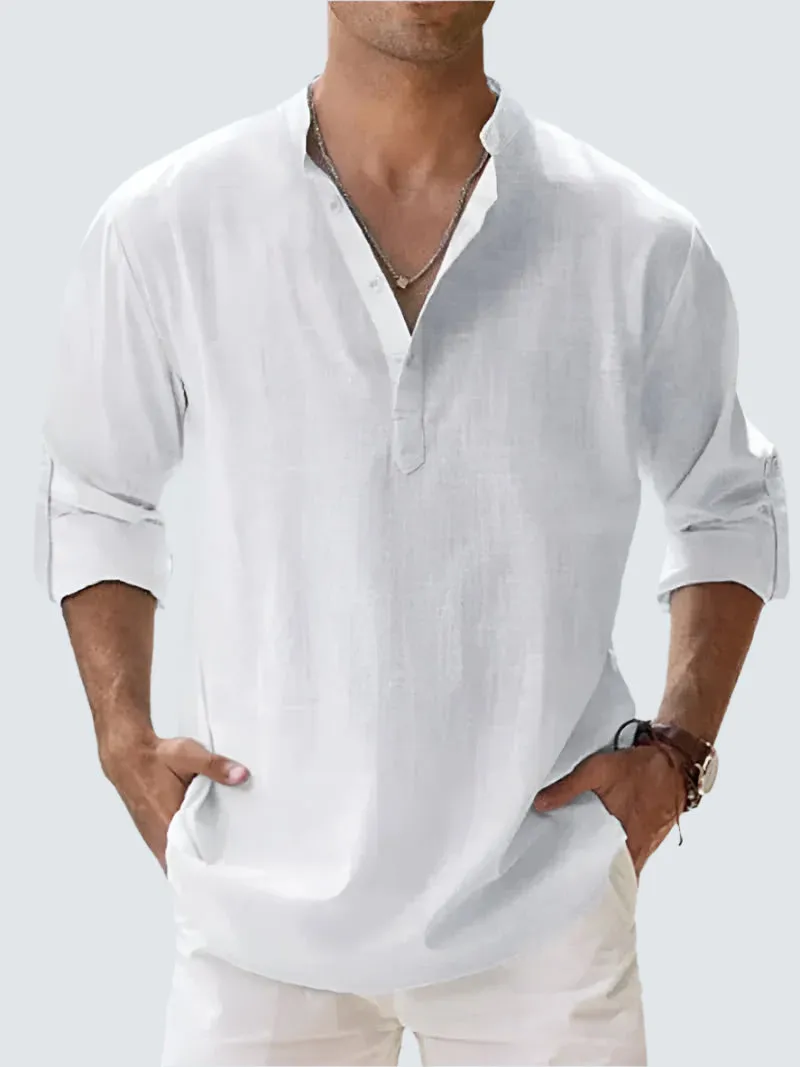 Freddie | Men's Linen Shirt - Lightweight, Breathable Casual Beachwear