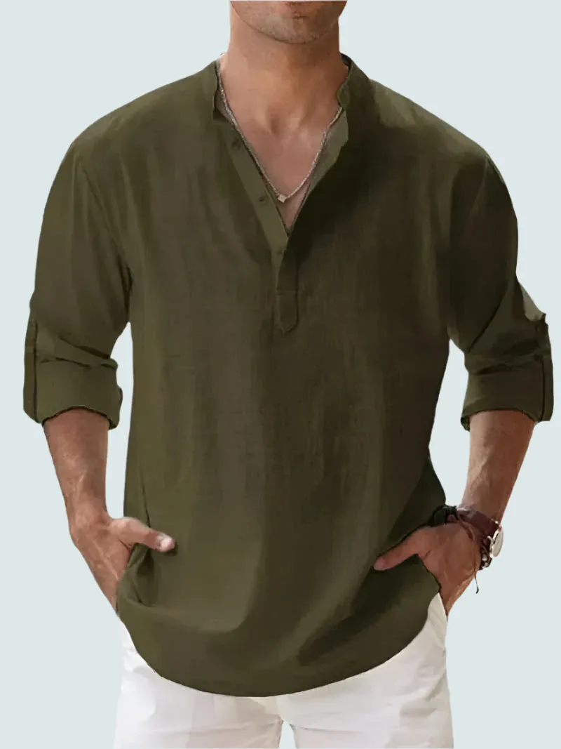 Freddie | Men's Linen Shirt - Lightweight, Breathable Casual Beachwear