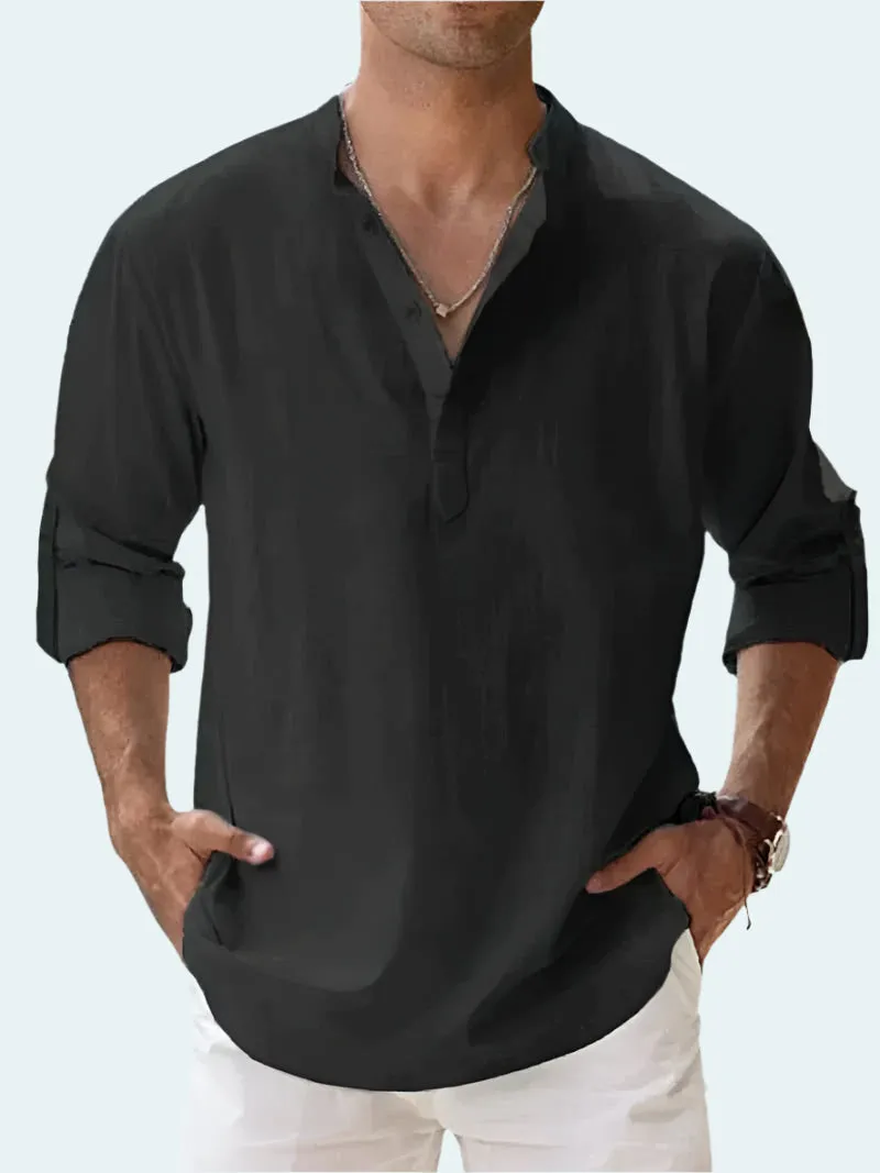 Freddie | Men's Linen Shirt - Lightweight, Breathable Casual Beachwear