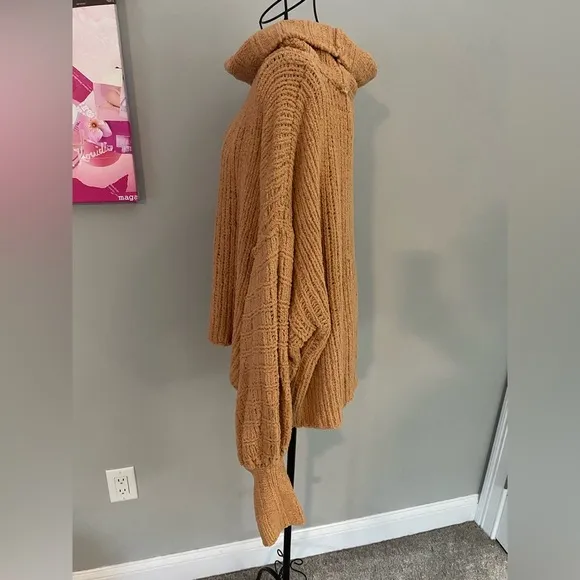 Free People Be Yours Pullover Cowl Turtleneck Sweater Size Medium