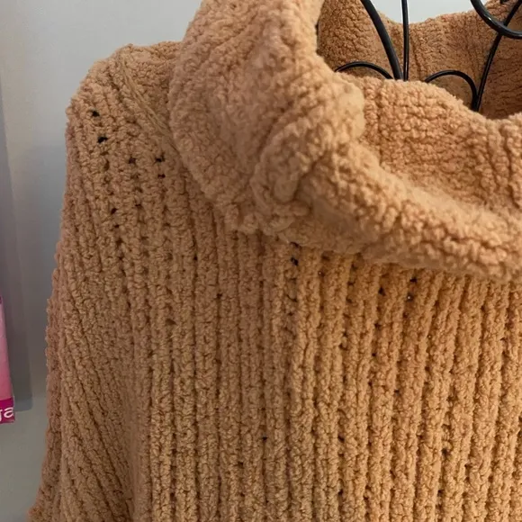 Free People Be Yours Pullover Cowl Turtleneck Sweater Size Medium