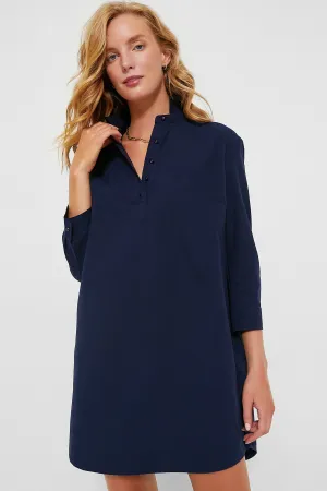 French Navy Polly Dress