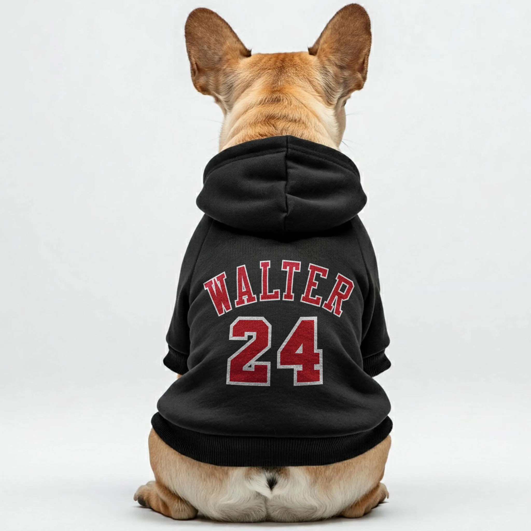 Frenchie Bulls - Personalized French Bulldog Hoodies with Custom Name and Number for Basketball Lovers – Premium 100% Cotton